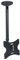 Maclean MC-504A B - Montaje Soporte de Techo para Monitor Pantalla LCD LED TV 23-42 Brazo rotativo Negro/Plateado (Negro)