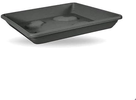 Blim Sottovaso Quadrato per Vaso da Fiori, Antracite, 25 x 25 cm