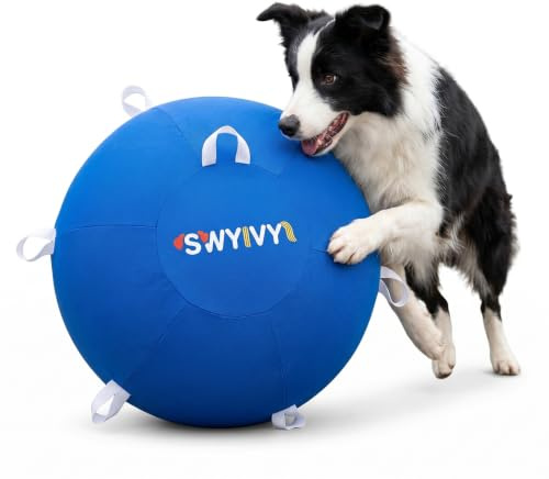 25-Inch Herding Ball for Large Dogs and Horses, Durable Toy with Straps