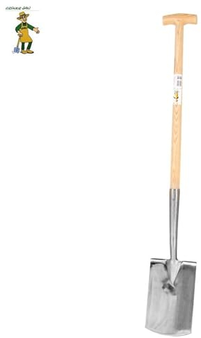 Rostfritt stål spatar med T-stång trädgårdsspat trädgårdsmästare gräsmattor spade