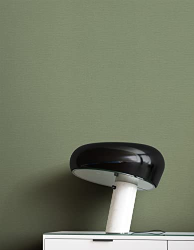 Newroom carta da parati Verdi Tinta Unita Tessuto non Tessuto - Uni Verde oliva Cachi Struttura Tessile Moderna