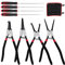 Glarks 9Pcs 13” Snap Ring Pliers Set, 4Pcs Internal/External Circlip Pliers Retaining Ring Pliers and 4Pcs Long Handle Hooks with 1pc Storage Bag