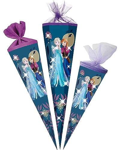 alles-meine.de GmbH Schultüte - - die Eiskönigin/Frozen 35-85 cm Größe wählbar Zuckertüte - Tüllabschluß/Filzabschluß - eckig/rund - Mädchen - klein & groß - Gesche..