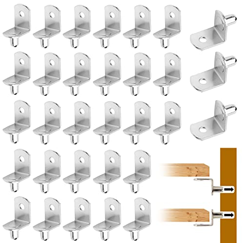 Regalbodenträger, 30 Stücke Bodenträger, 5mm L Form Metall Regalträger Bodenträger Für Schränke, Möbel, Regalstützen