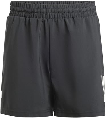 Adidas Niños Club Tennis 3-Stripes Shorts, Black, 7-8 Years