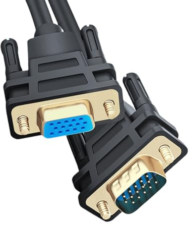 VGA-kabel VGA signalförlängningskabel för elektronik med dubbla ferritkärnor