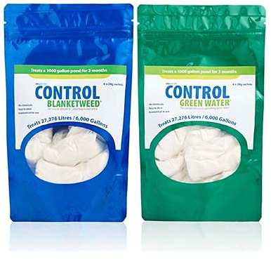 Swell Control Green Water and Blanketweed 2 Pack. Pond Clear Water Treatment, Pond Algae Remover and Pond Cleaner