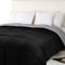 Utopia Bedding Couette Légère 230 x 260 cm, Couette 4 Saisons Avec Onglets d'angle, Couette en Microfibre Avec Rembourrage en Fibre Creuse (Gris/Noir)