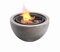 Teamson Home Garden Wood Burning Fire Pit, Outdoor Log Burner Firepit Bowl & Lid, 76x76x58, Sand