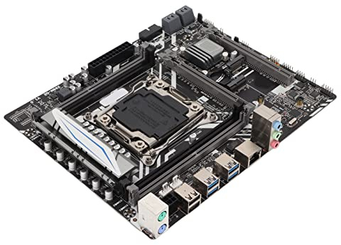 Mining Mainboard, 1 Gigabit Netzwerkschnittstelle, Adaptive Netzwerkkarte PCIE3.0 16X PCIE 4X Computer Motherboard, Vga HDMi Schnittstelle für LGA2011 V3 V4 E5 2680 2678 Prozessoren