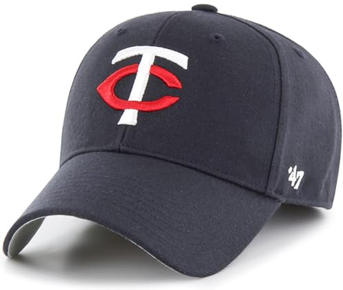 47 Unisex Team Color MVP Structure Hat Baseballkappe, Minnesota Twins, Einheitsgröße