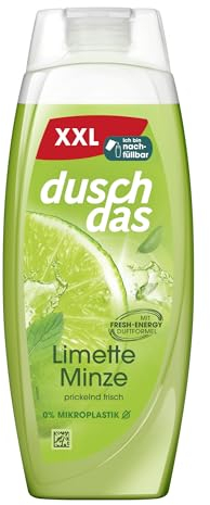 Duschdas Duschgel Limette Minze XXL Duschbad mit Fresh-Energy-Duftformel sorgt für einen erfrischenden Start in den Tag 450 ml