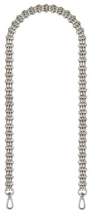 WANYI 100CM Taschenkette Metall Kette für Tasche, Taschengurte zum Wechseln Damen Taschenriemen Geldbörsenkette Trageriemen für DIY Umhängetasche Geldbörse Handtasche mit Karabiner (Silber)