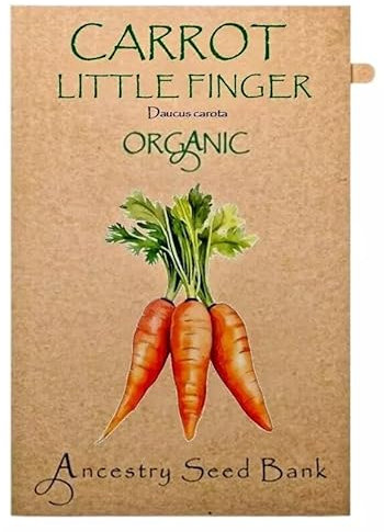 Organic Carrot ❁ Little Fingers ❁ 150 Seeds Heirloom - Non GMO