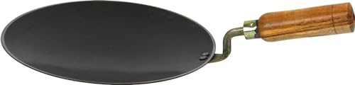 MITRAM Heavy Duty Iron Tawa 30cm – Traditional Flat Griddle Pan for Roti, Chapati, Dosa & Paratha – Authentic Indian Pakistani Cookware for Home & Restaurant Use