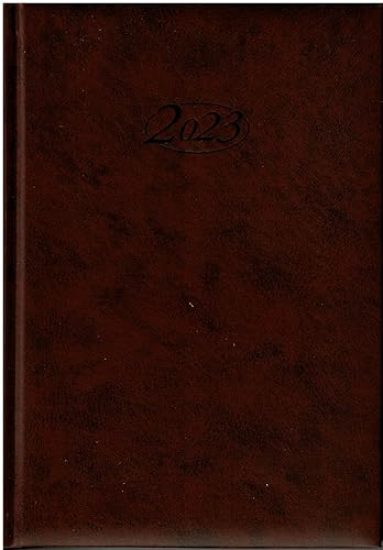 Stylex 43765 Buchkalender 2021 Chefkalender A5 Timer Bordeaux