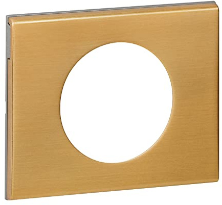 LEGRAND - Plaque Céliane - Plaque de Finition pour Prises et Interrupteurs Céliane - 1 Poste - Bronze Doré