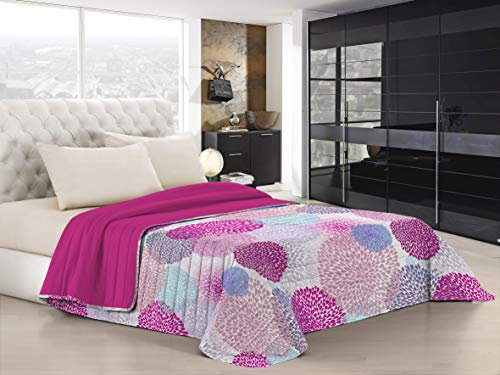 Italian Bed Linen “ Fantasy” Summer Quilt, Microfiber, Soffioni, Double
