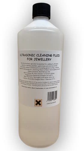DWChemicals 250ml Ultrasonic Jewellery Cleaning Fluid, Home or Professional Cleaner for Precious Metals & Gemstones
