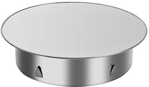 Volumoon Tapa para Tubo de Chimeneas, Tapa para Tubo de Estufa, Tapa de Acero Inoxidable para Chimenea, Inserto de Cubierta de Extremo de Tubería, Tapa de Orificio de Chimenea Plata