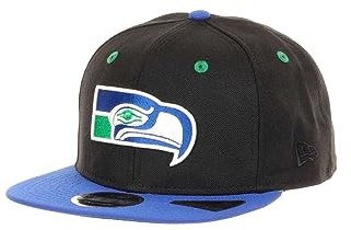 New Era Seattle Seahawks NFL 9Fifty of Black Blue Snapback Cap - One-Size