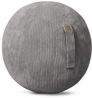 SITTING POINT only by MAGMA Sitzball/Gymnastikball Shara mit Cord-Bezug in anthrazit