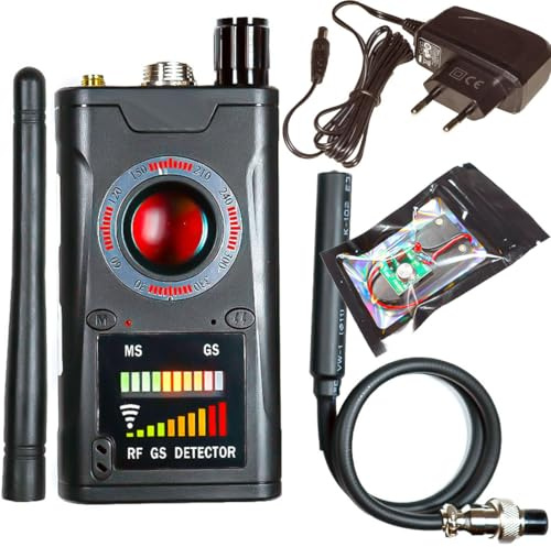 Rilevatore Scanner di Microspie GMS e Localizzatori GPS - Rilevatore Infrarossi di Telecamere Nascoste - Resistente alle Interferenze con Copertura a 15 Metri - Manuale in italiano (K18Special)