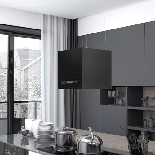 qohoio Cappa da Cucina ad Isola Sospesa LCD Sensore 37 cm in Acciaio,Cucina e Pranzo,Elettrodomestici,Cappe da cucina-51021