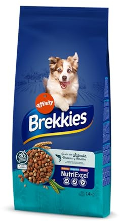 Brekkies Pienso para Perros Adultos con Salmón - 14kg