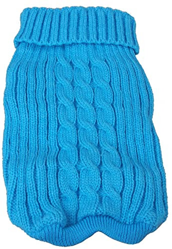 in Cotone Pesante Rib-Collared Pet Maglione