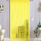 Taiyuhomes Bead String Curtains Door Fly Screen Decorations Room Divider Single Door Curtain Beads (90x200cm) Yellow