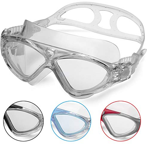 Winline Schwimmbrille Erwachsene Kinder Anti Fog Ohne Leakage deutlich Anblick UV Schutz, Professional Schwimmbrille für Herren Damen Jungen Mädchen