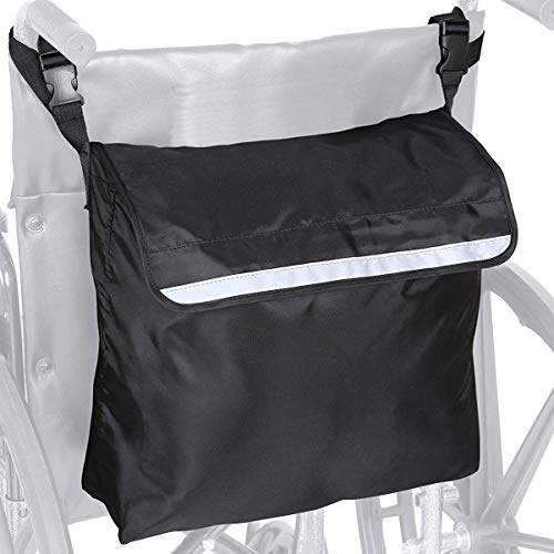 SUPVOX Wheelchair Pouch Wheelchair Bag Waterproof Large Wheelchair Accessories Bags to Hang on Back and Wheelchair Backpack Storage Bag