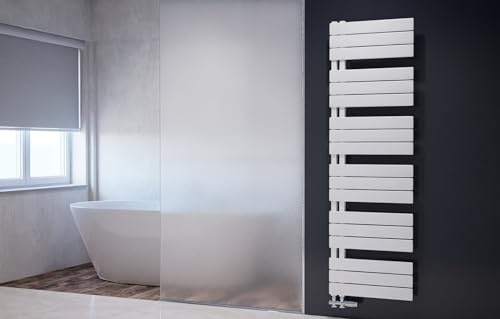Weber NOVO Badheizkörper Design Handtuchheizkörper Handtuchwärmer (50x164cm Weiß)