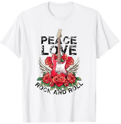 Lets Rock & Roll Vintage Guitares électriques Rock Concert T-Shirt