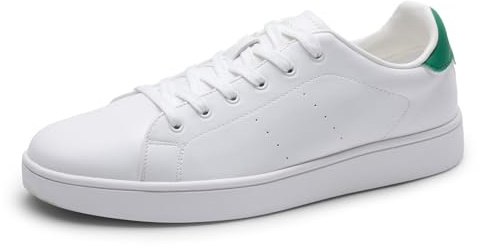 Bruno Marc Scarpe Casual Stringate per Uomo Comode Eleganti Scarpe Sportive con Sneakers alla Moda,Size 42,Bianco/Verde,BMUMFN2519