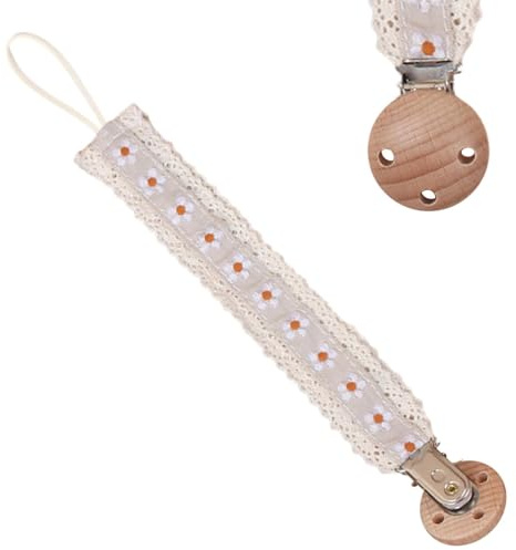 ETUCYNG Pacifier Strap, Teether Soothing Toy, Toddler Pacifier Holder Leash for 0-3 Years Boys and Girls, Embroidering Teething Toys Teethers