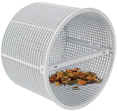 Panier de Skimmer pour - Panier filtrant à Haut débit - Piscine avec Design en Maille Fine - Remplacement Universel pour piscines de Mise à la Terre - Feuilles tombées et collecteur de déchets