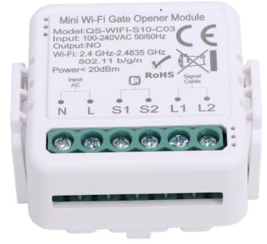 Smart Wi-Fi Garagentoröffner-Modul, Tuya APP-Sprachsteuerung, kompatibel mit Gogle Home, Fernbedienung, Timer-Funktion, Gerätefreigabe, Mini-Toröffner