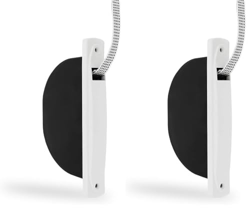 Amig - Recogedor para Persianas Compacto de Empotrar o Encastrado - para Cintas de 14 mm - Sin Pivote con Frente de Plástico - Diseño Sencillo y Atemporal - Blanco - Medidas: 2.8 x 18 x 9 cm