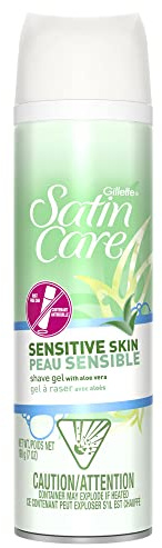 Gillette Satin Care Shave Gel Sensitive 7 Ounce (207ml) (2 Pack)