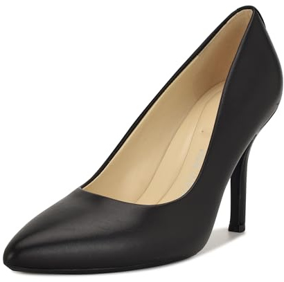 Nine West Women's Fifth9x9 Pump, Black Leather, 7.5