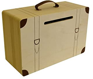 Artemio 14002115 urna Valigia, Legno, 35 x 15 x 23 cm