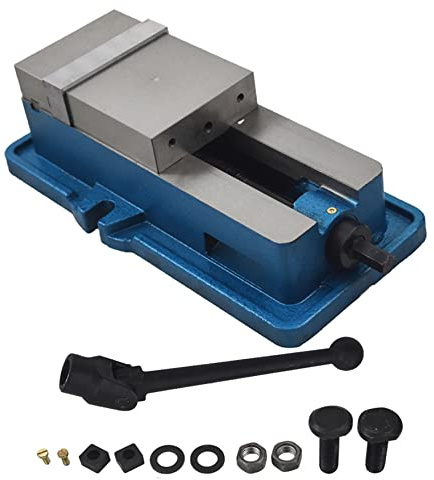 waltyotur 4 x 1-1/4 Precision Mill Vise Without Base, Lockdown CNC Milling Machine Vise Clamp Vise for Milling Shaping and Drilling Machines