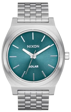 Nixon Herren Analog Quarz Uhr mit Edelstahl Armband A1369-5161-00