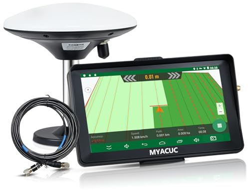 Navegador Agrícola GPS para Tractor Adecuado para Labranza y Siembra de Actividades Agrícolas Navegador GPS de Posicionamiento Automático (9 Pulgadas)