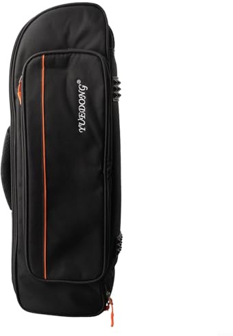 NiuLumea Zaino portatile per tromba con grande tasca, custodia impermeabile in tessuto Oxford per strumenti in ottone - nero