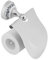 Asixx Toilettenpapierhalter, WC-Papierrollenhalter Klopapierhalter aus Edelstahl mit Deckel für Küche und Badzimmer, Gold/Silber(Silber)