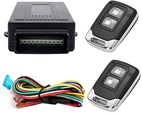 Riloer Sistema di allarme per auto, Sistema di chiusura centralizzata a distanza per auto universale Sistema di sicurezza senza chiave con 2 portachiavi