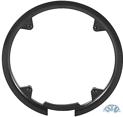 X AUTOHAUX 42 Zähne 10,4 cm 4 Löcher Fahrrad Kurbelgarnitur Kettenradabdeckung Schutz Kettenrad Schutzhülle Schwarz
